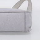 Miu Miu Hand Bag Vittero Dino Leather 2way Light Blue Gold Auth 210614M-12
