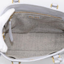 Miu Miu Hand Bag Vittero Dino Leather 2way Light Blue Gold Auth 210614M-20