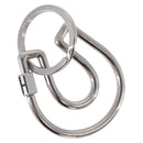 HERMES Fercheval Key Holder metal Silver Auth 210615M-1