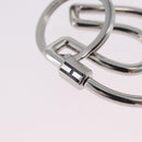 HERMES Fercheval Key Holder metal Silver Auth 210615M-5