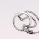 HERMES Fercheval Key Holder metal Silver Auth 210615M-6