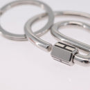 HERMES Fercheval Key Holder metal Silver Auth 210615M-8