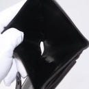 CHANEL COCO Mark Wallet Leather Black Gold CC Auth 210616-14