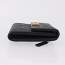 CHANEL Boy Chanel Matelasse Compact Wallet Caviar Skin Black CC Auth 210618M-4