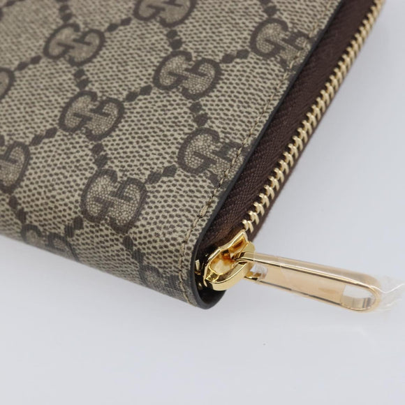 GUCCI GG Supreme BNF Collaboration Wallet PVC Beige Gold 701060 Auth 210620M