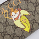 GUCCI GG Supreme BNF Collaboration Wallet PVC Beige Gold 701060 Auth 210620M-14