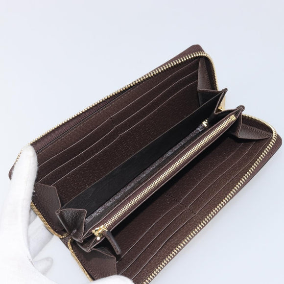 GUCCI GG Supreme BNF Collaboration Wallet PVC Beige Gold 701060 Auth 210620M