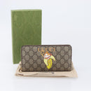 GUCCI GG Supreme BNF Collaboration Wallet PVC Beige Gold 701060 Auth 210620M-23
