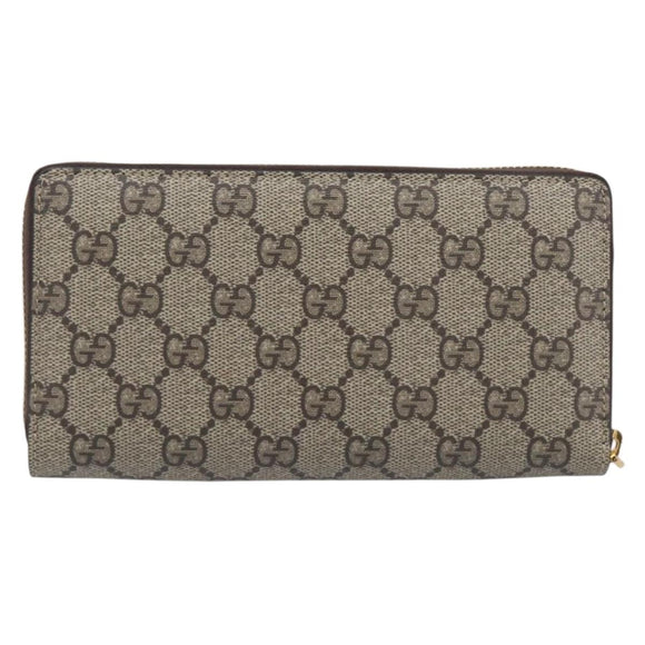 GUCCI GG Supreme BNF Collaboration Wallet PVC Beige Gold 701060 Auth 210620M