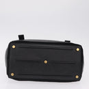 Saint Laurent Muse Two Hand Bag Leather Black Gold Auth 210627A-11