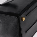 Saint Laurent Muse Two Hand Bag Leather Black Gold Auth 210627A-12