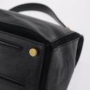 Saint Laurent Muse Two Hand Bag Leather Black Gold Auth 210627A-15