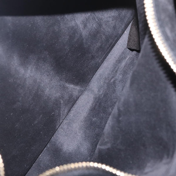 Saint Laurent Muse Two Hand Bag Leather Black Gold Auth 210627A