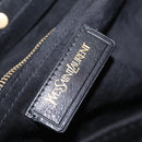 Saint Laurent Muse Two Hand Bag Leather Black Gold Auth 210627A-28