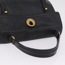Saint Laurent Muse Two Hand Bag Leather Black Gold Auth 210627A-6