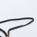 Miu Miu Matelasse Shoulder Bag Leather Black Gold Auth 210628A-12