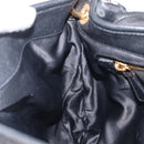 Miu Miu Matelasse Shoulder Bag Leather Black Gold Auth 210628A-29