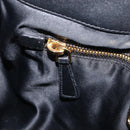 Miu Miu Matelasse Shoulder Bag Leather Black Gold Auth 210628A-30