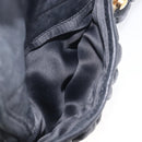 Miu Miu Matelasse Shoulder Bag Leather Black Gold Auth 210628A-32