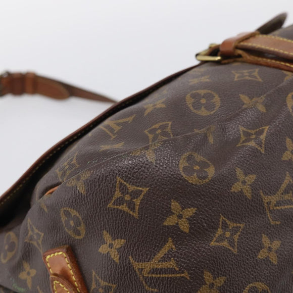 LOUIS VUITTON Monogram Saumur 35 Shoulder Bag M42254 LV Auth 210629