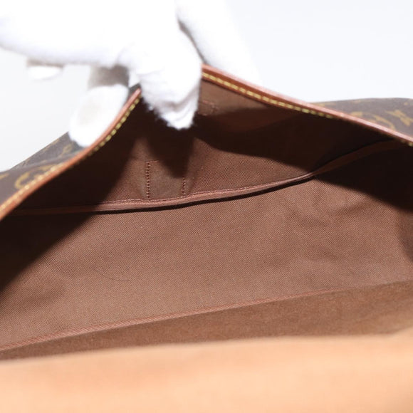 LOUIS VUITTON Monogram Saumur 35 Shoulder Bag M42254 LV Auth 210629
