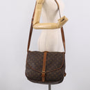 LOUIS VUITTON Monogram Saumur 35 Shoulder Bag M42254 LV Auth 210629-28