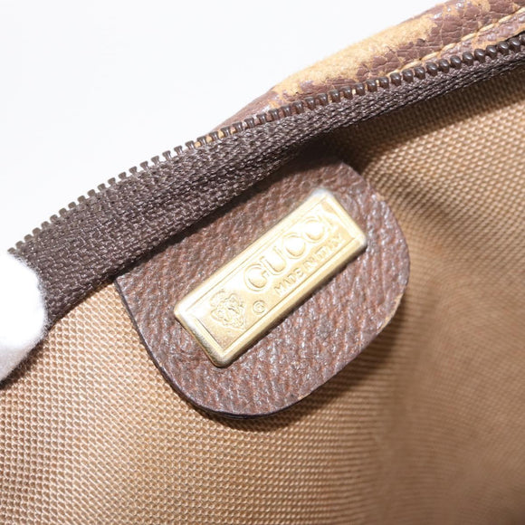 GUCCI GG Supreme Web Sherry Line Tote Bag PVC Beige Gold Auth 210632