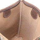 GUCCI GG Supreme Web Sherry Line Tote Bag PVC Beige Gold Auth 210632-19