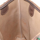 GUCCI GG Supreme Web Sherry Line Tote Bag PVC Beige Gold Auth 210632-20