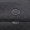 GUCCI GG Canvas Shoulder Bag Black Gold 004 49 0195 Auth 210635-14