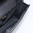 GUCCI GG Canvas Shoulder Bag Black Gold 004 49 0195 Auth 210635-17