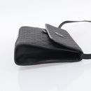 GUCCI GG Canvas Shoulder Bag Black Gold 004 49 0195 Auth 210635-5