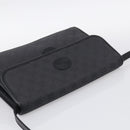 GUCCI GG Canvas Shoulder Bag Black Gold 004 49 0195 Auth 210635-6