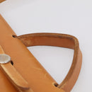 HERMES Herbag TGM Hand Bag Canvas 2way Beige Silver Auth 210637-8