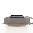 Miu Miu Hand Bag Leather 2way Gray Silver Auth 210639M-12