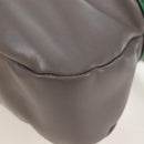 Miu Miu Hand Bag Leather 2way Gray Silver Auth 210639M-16