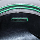 Miu Miu Hand Bag Leather 2way Gray Silver Auth 210639M-22