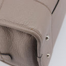 LOEWE Amazona 36 Hand Bag Leather Purple Gray Auth 210640A-13