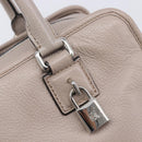 LOEWE Amazona 36 Hand Bag Leather Purple Gray Auth 210640A-14