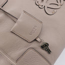 LOEWE Amazona 36 Hand Bag Leather Purple Gray Auth 210640A-15