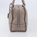 LOEWE Amazona 36 Hand Bag Leather Purple Gray Auth 210640A-4