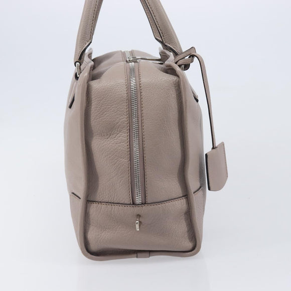 LOEWE Amazona 36 Hand Bag Leather Purple Gray Auth 210640A