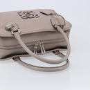 LOEWE Amazona 36 Hand Bag Leather Purple Gray Auth 210640A-7