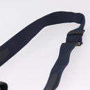 Christian Dior Saddle Messenger Shoulder Bag Leather Navy Silver Auth 210641V-8