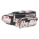 PRADA James Jean Collaboration Body Bag Leather Multicolor Silver Auth 210642M-1