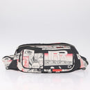 PRADA James Jean Collaboration Body Bag Leather Multicolor Silver Auth 210642M-11