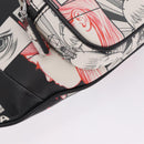 PRADA James Jean Collaboration Body Bag Leather Multicolor Silver Auth 210642M-12