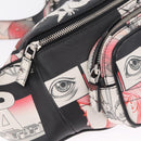 PRADA James Jean Collaboration Body Bag Leather Multicolor Silver Auth 210642M-17
