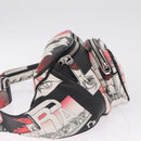 PRADA James Jean Collaboration Body Bag Leather Multicolor Silver Auth 210642M-5