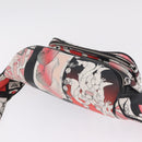 PRADA James Jean Collaboration Body Bag Leather Multicolor Silver Auth 210642M-6